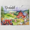 Farm Personalized Blanket for Babies and Kids