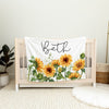 Flowers Personalized Blanket for Babies and Kids