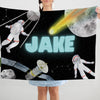 Space Personalized Blanket for Babies and Kids