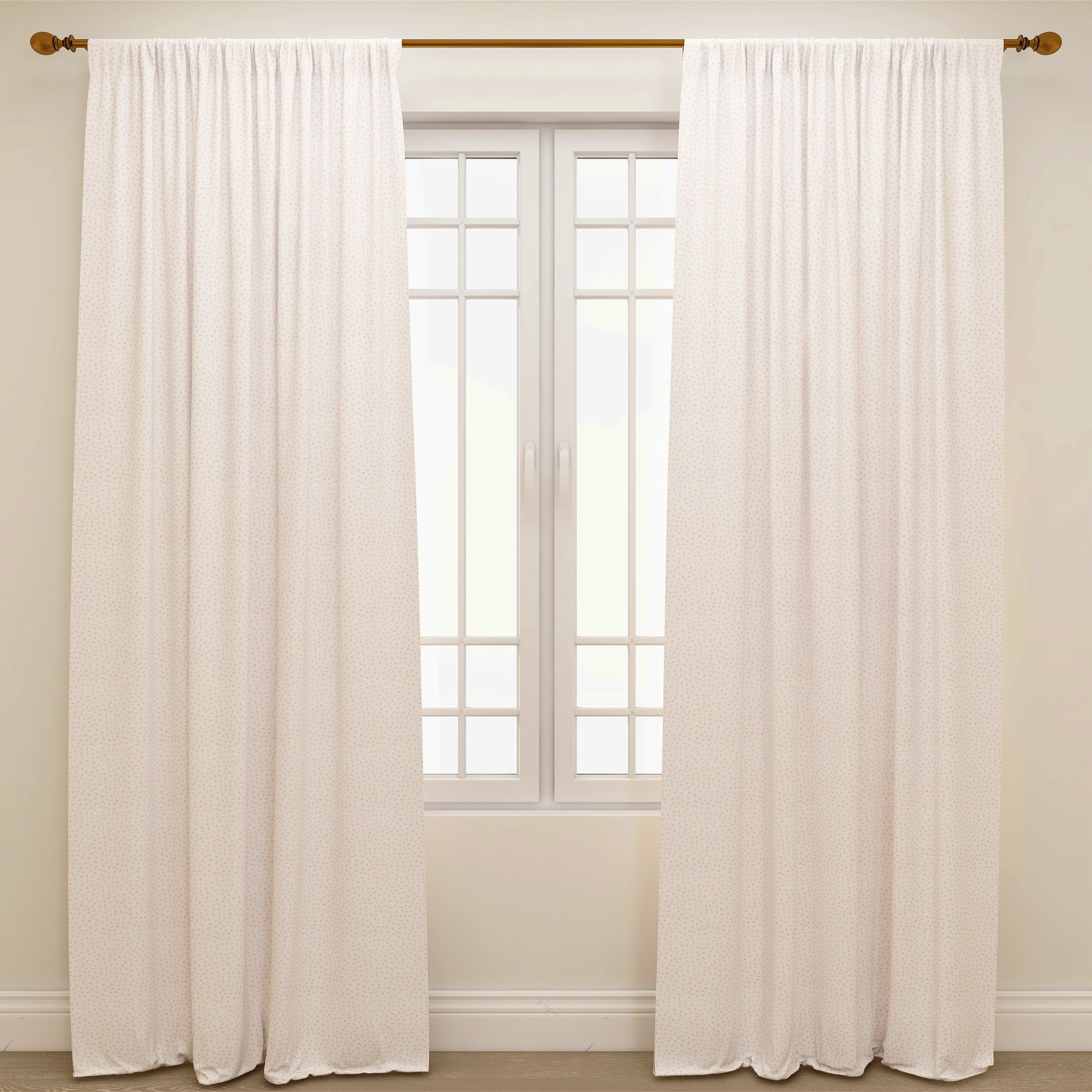 Ira Blush Kids Curtains