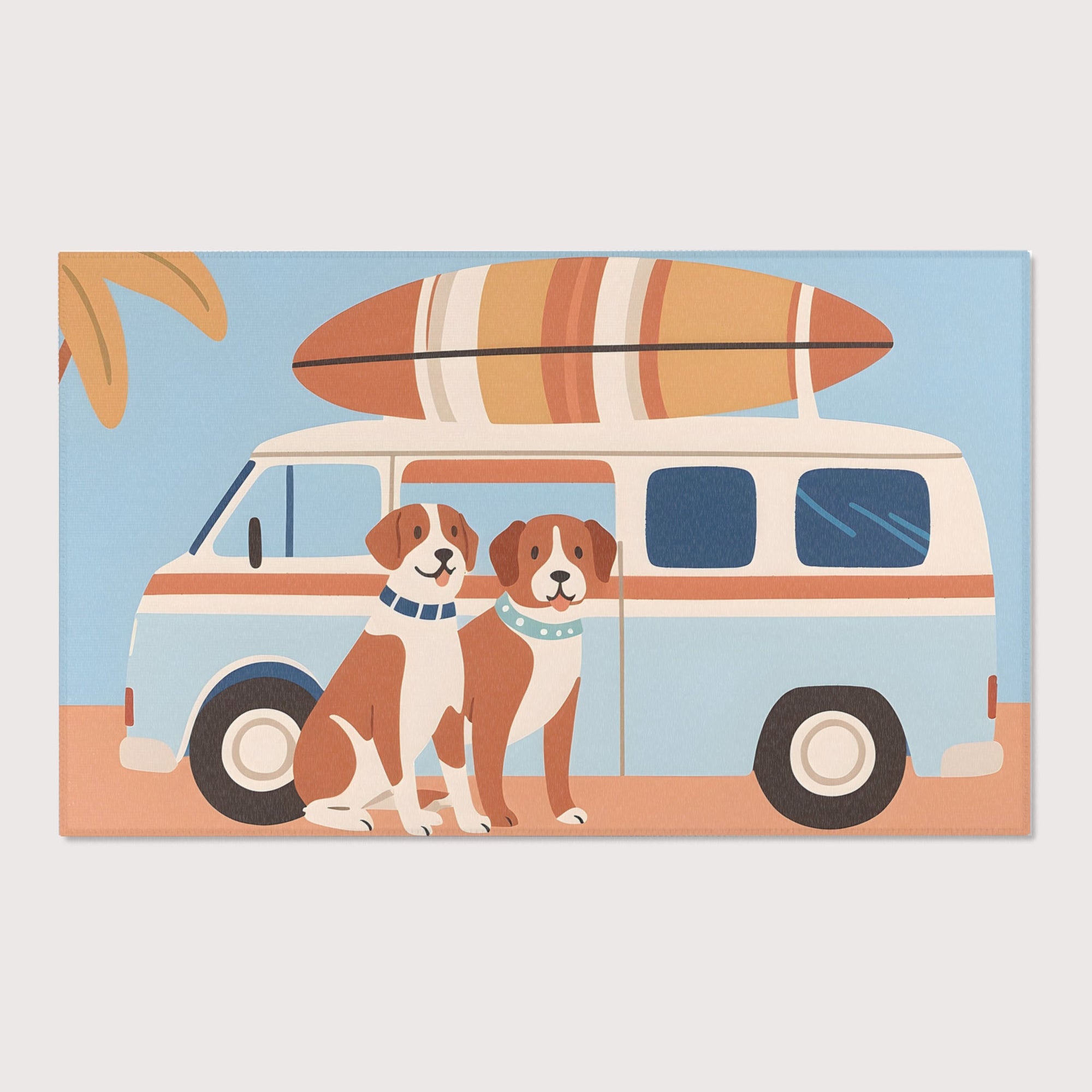 Kids and Nursery Dog Area Rug - Surf's Pup