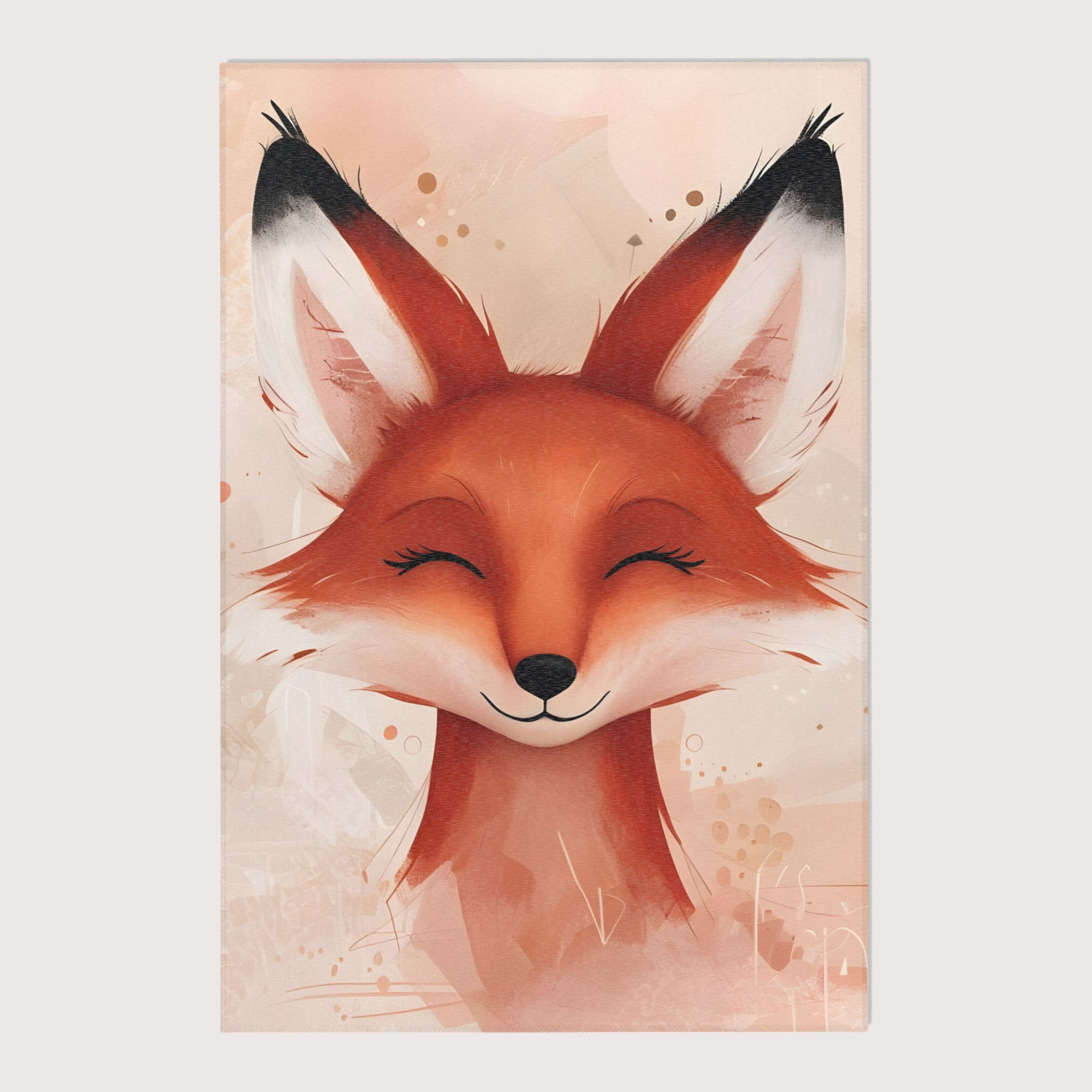 Kids and Nursery Fox Area Rug - Cozy Ears