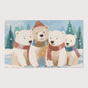 Kids and Nursery Polar Bear Area Rug - Bear Huddle