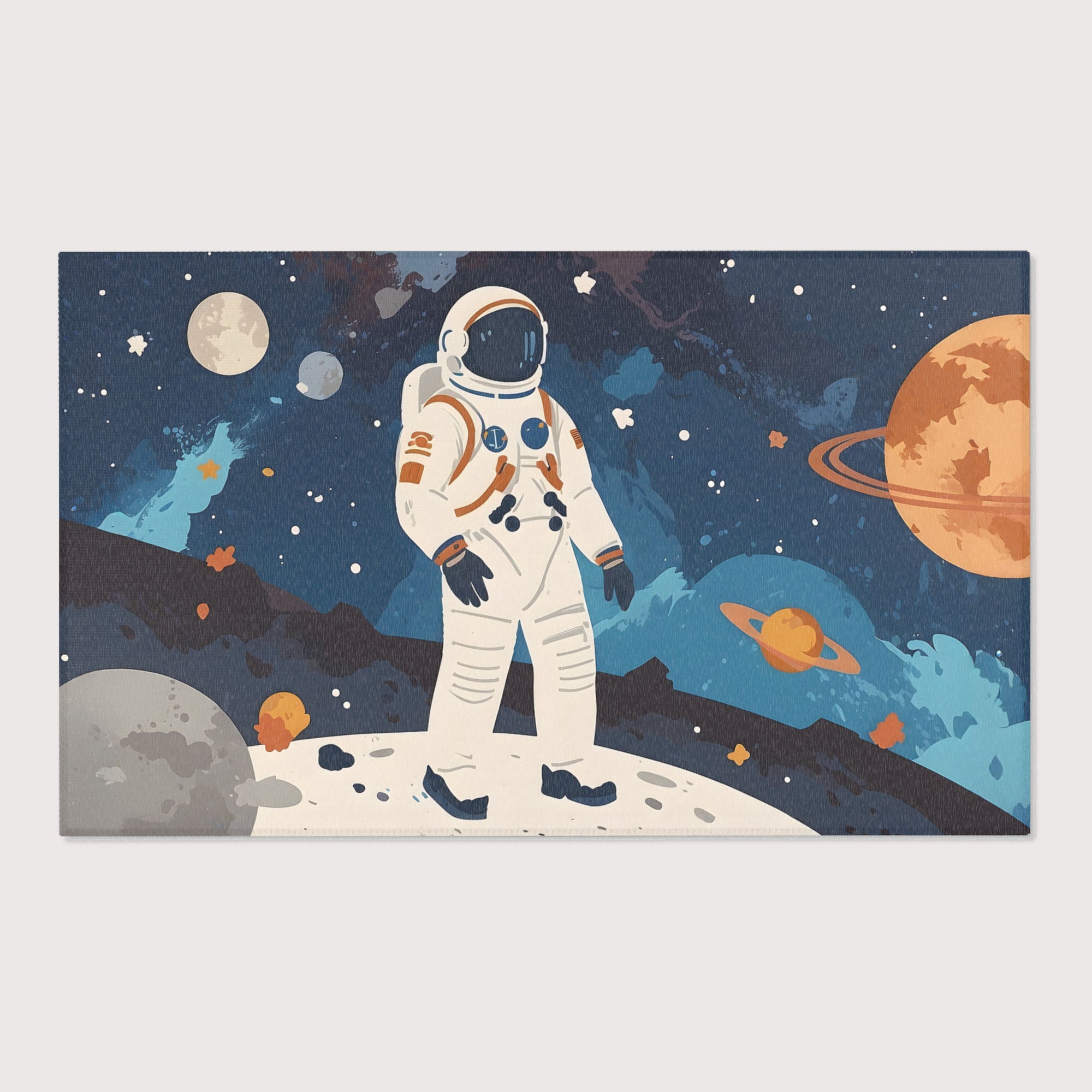 Kids and Nursery Space Rug - Cosmic Stroll