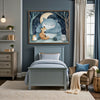Woodland Animals Monster Wall Art for Nursery, Playroom or Kids Bedrooms - Dreamy Moonlit Forest Decor - Starry Snuggles