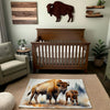 Nursery and Kids Bison Area Rug - Woolly Wonders