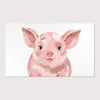 Nursery and Kids Pig Area Rug - Chubby Cheeks