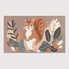 Nursery and Kids Squirrel Rug - Nutty Explorer