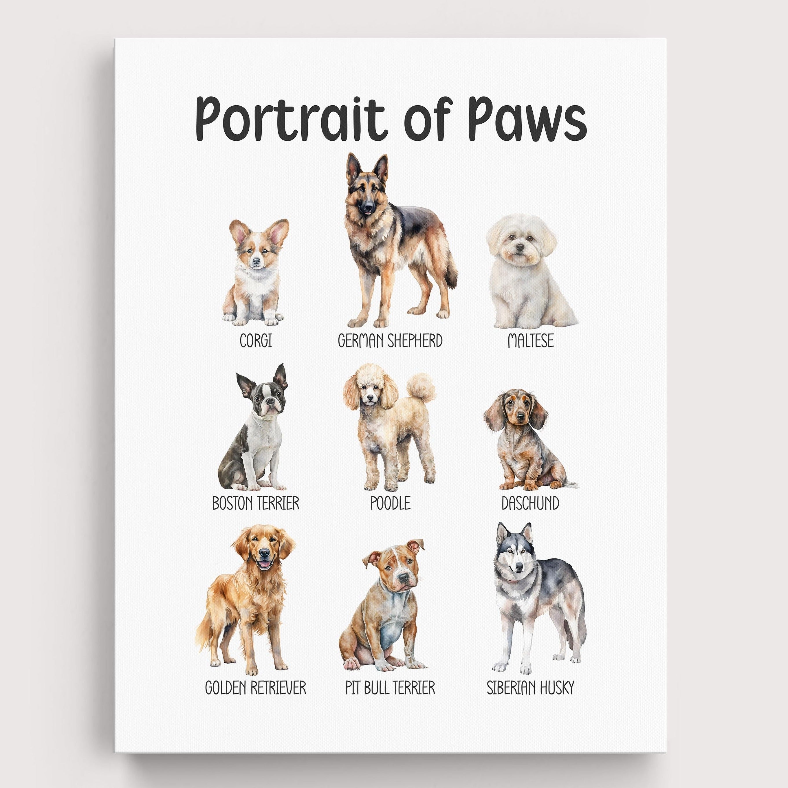 Educational Dogs Wall Art