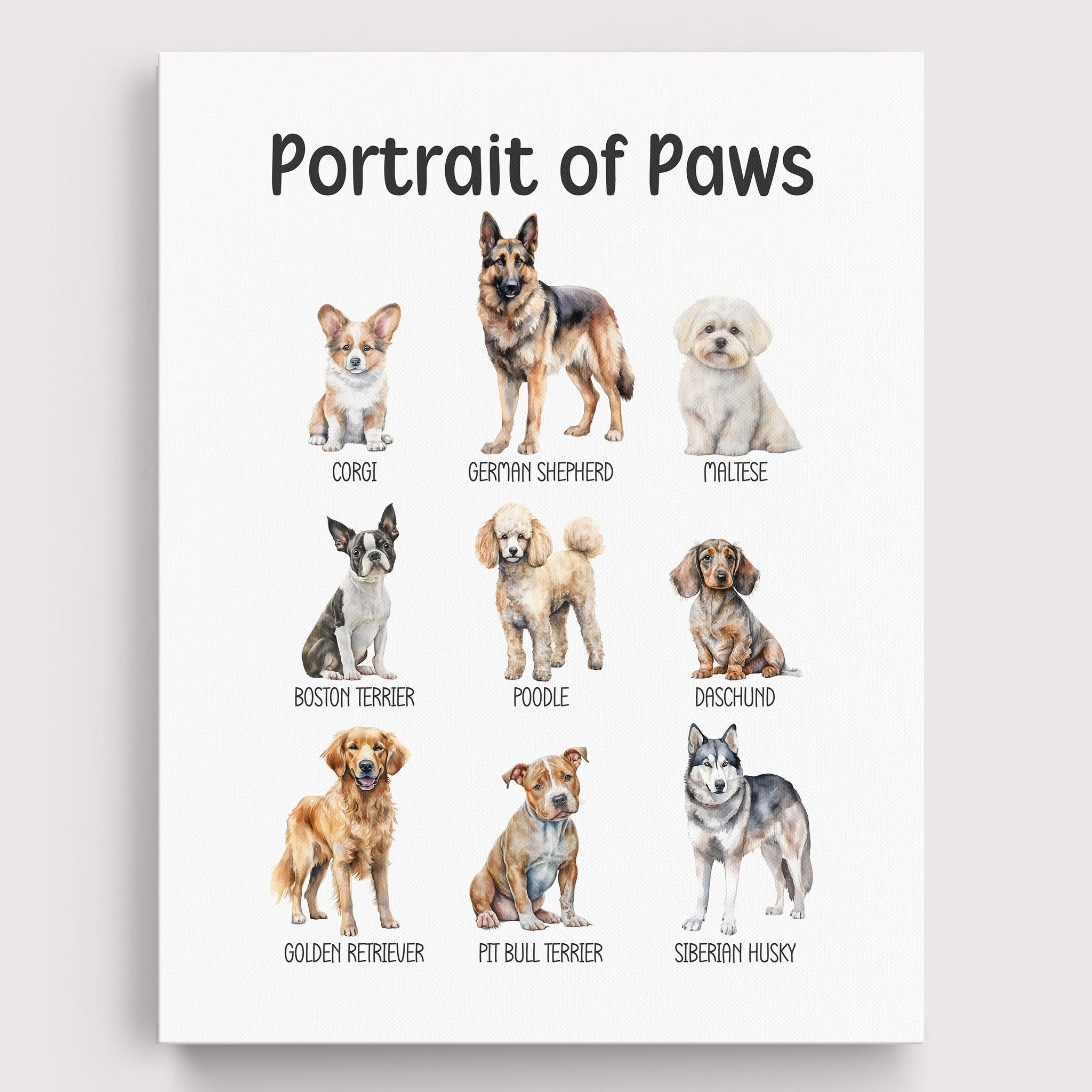 Educational Dogs Wall Art