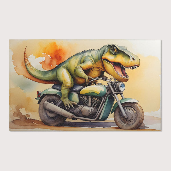 Nursery and Kids Dinosaur Area Rug - Roaring Rider Rex