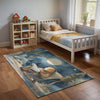 Kids and Nursery Bear Area Rug - Bear’s Moonlit Tales