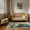 Construction Rug for Kids and Nursery Rooms - Little Earth Mover