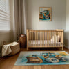 Kids and Nursery Construction Rug - Chunky Chassis Chuckle