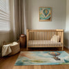 Hot Air Balloon Area Rug for Kids and Nursery Rooms - Cottontail Cloud Tour