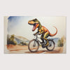 Kids and Nursery Dinosaur Area Rug - Dino Cyclist