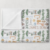 Safari Personalized Blanket for Babies and Kids