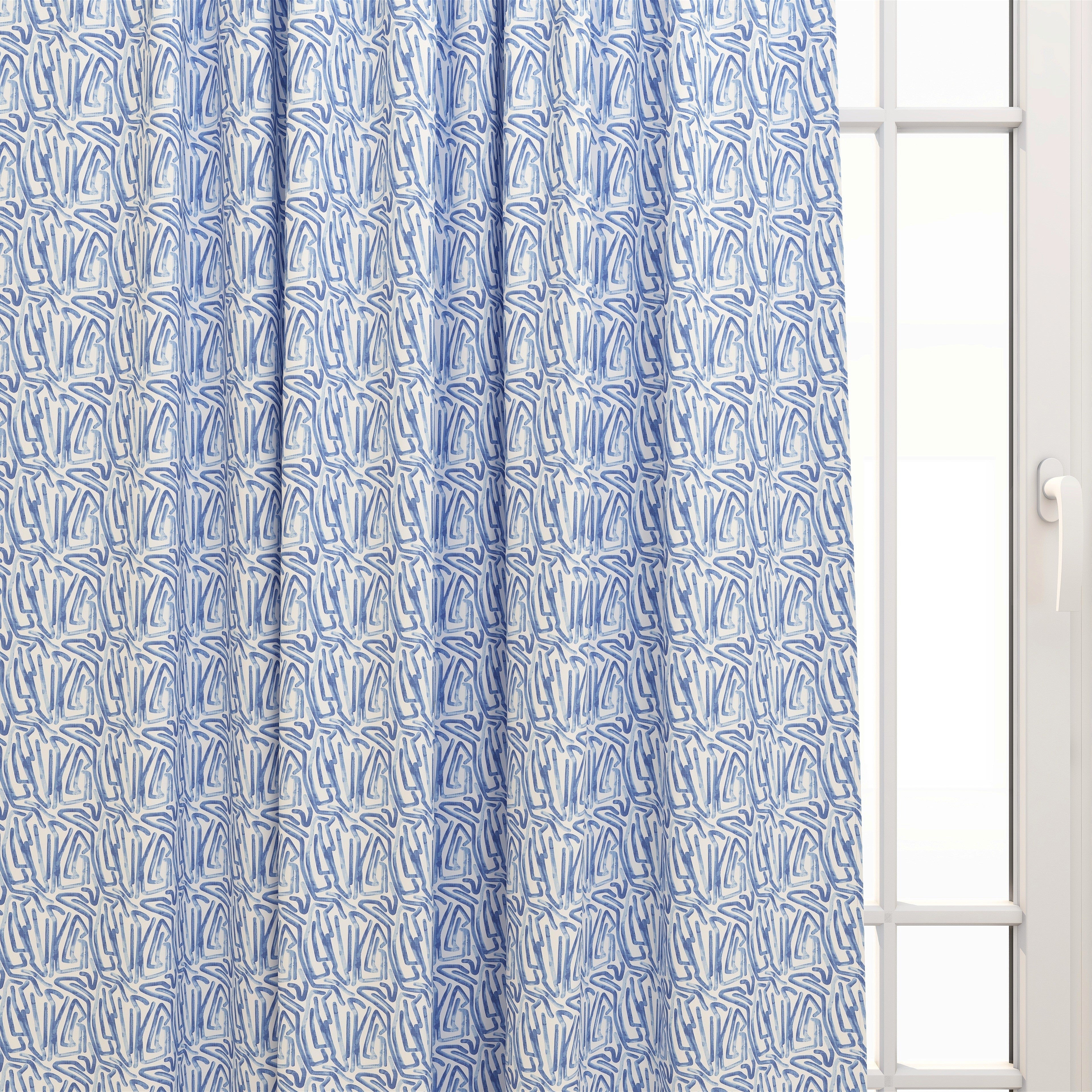 Shiva Commodore Blue Kids Curtains