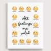 Feelings Emoji Wall Art