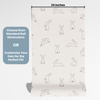 Bunny Peel and Stick Wallpaper or Traditional Wallpaper - Bunny Activities