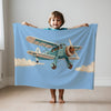 Airplane personalized name blankets - Propeller Pal