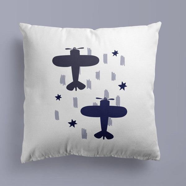 Airplane Throw Pillows | Set of 3 | Collection: Snuggly Landing | For Nurseries & Kid's Rooms