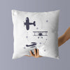 Airplane Throw Pillows | Set of 3 | Collection: Snuggly Landing | For Nurseries & Kid's Rooms