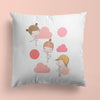 Ballerina Throw Pillows | Set of 3 | Stumble And Dance | For Nurseries & Kid's Rooms