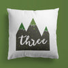 Mountain Throw Pillows | Set of 3 | Count With Me | For Nurseries & Kid's Rooms