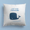 Nautical Throw Pillows | Set of 3 | Collection: Keep Swimming | For Nurseries & Kid's Rooms