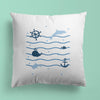 Nautical Throw Pillows | Set of 3 | Collection: Ride the Waves | For Nurseries & Kid's Rooms