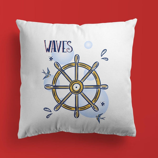 Nautical Throw Pillows | Set of 3 | Collection: Waves are Calling | For Nurseries & Kid's Rooms