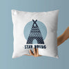 Teepee Throw Pillows | Set of 3 | Collection: Young and Curious | For Nurseries & Kid's Rooms