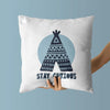 Teepee Throw Pillows | Set of 3 | Collection: Young and Curious | For Nurseries & Kid's Rooms