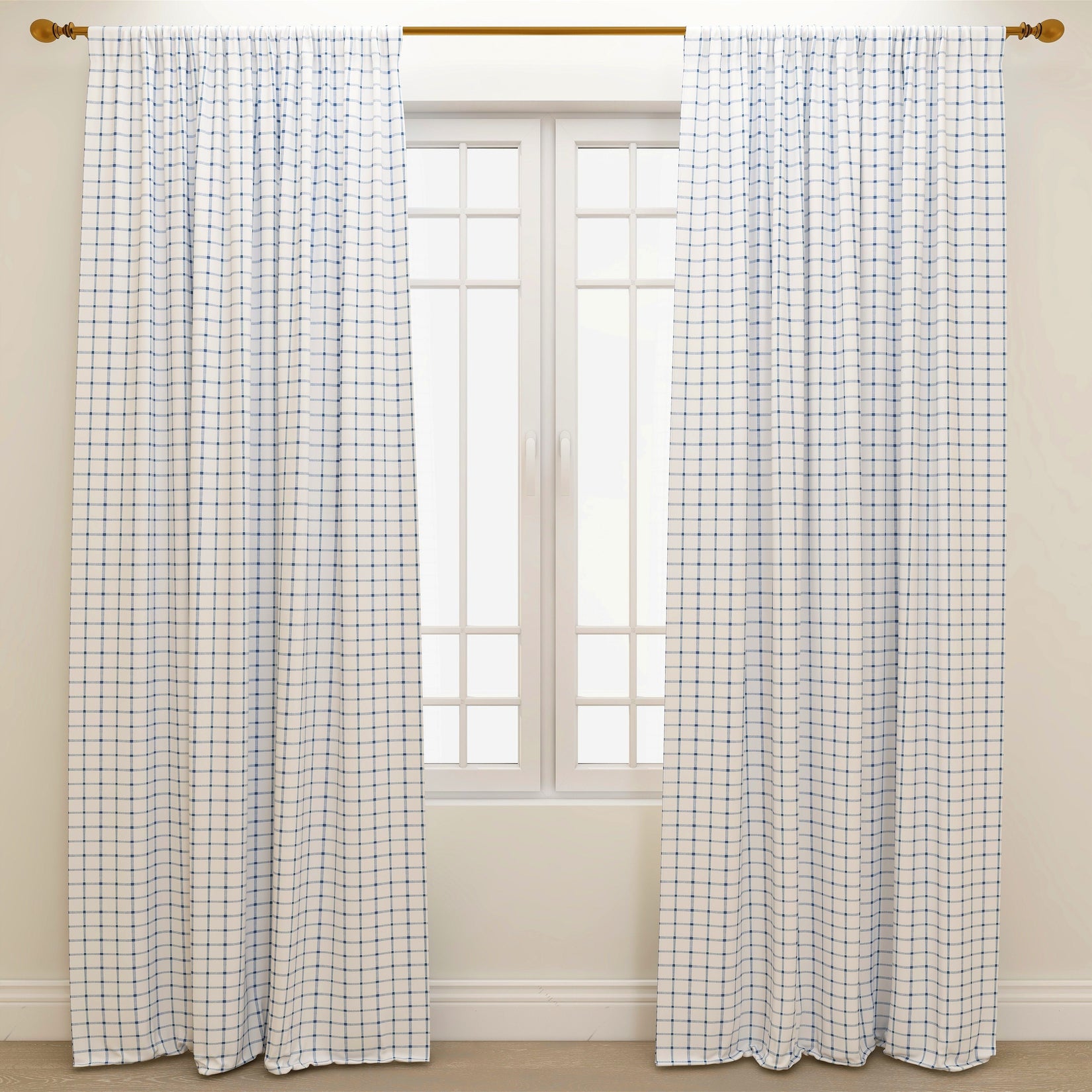 Aaron Italian Denim Slub Kids Curtains