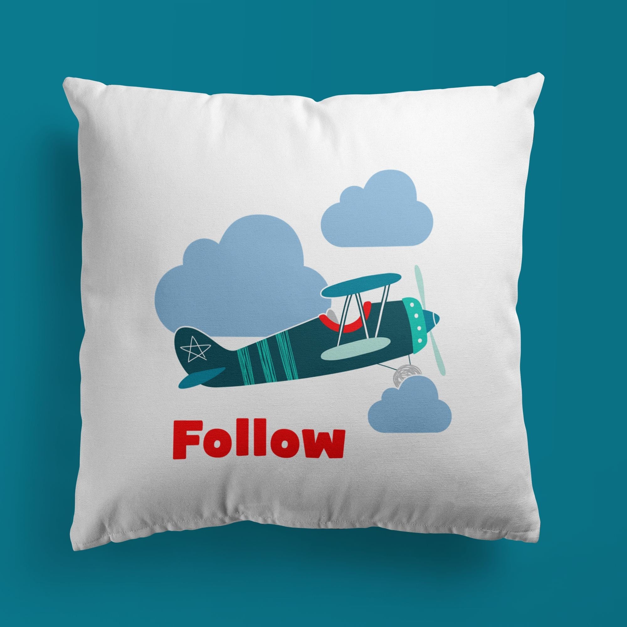 Airplane Throw Pillows | Set of 3 | Collection: Snuggly Landing | For Nurseries & Kid's Rooms