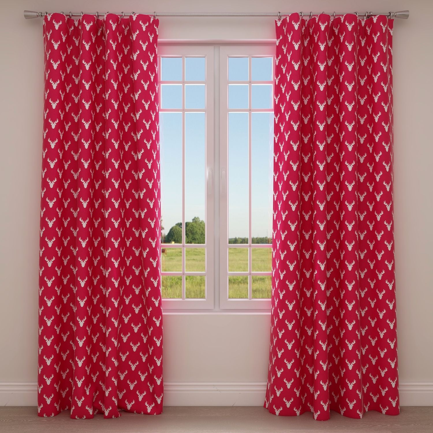 Antlers Lipstick Kids Curtains