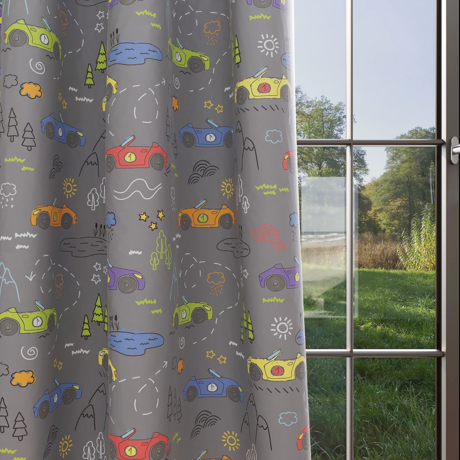 Cars Kids & Nursery Blackout Curtains - At Full Throttle