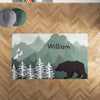 Personalized Bear Area Rug for Nurseries and Kid's Rooms - Bear-y Cute