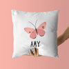 Personalized Butterfly Throw Pillows | Set of 2 | Collection: Field of Beauty | For Nurseries & Kid's Rooms