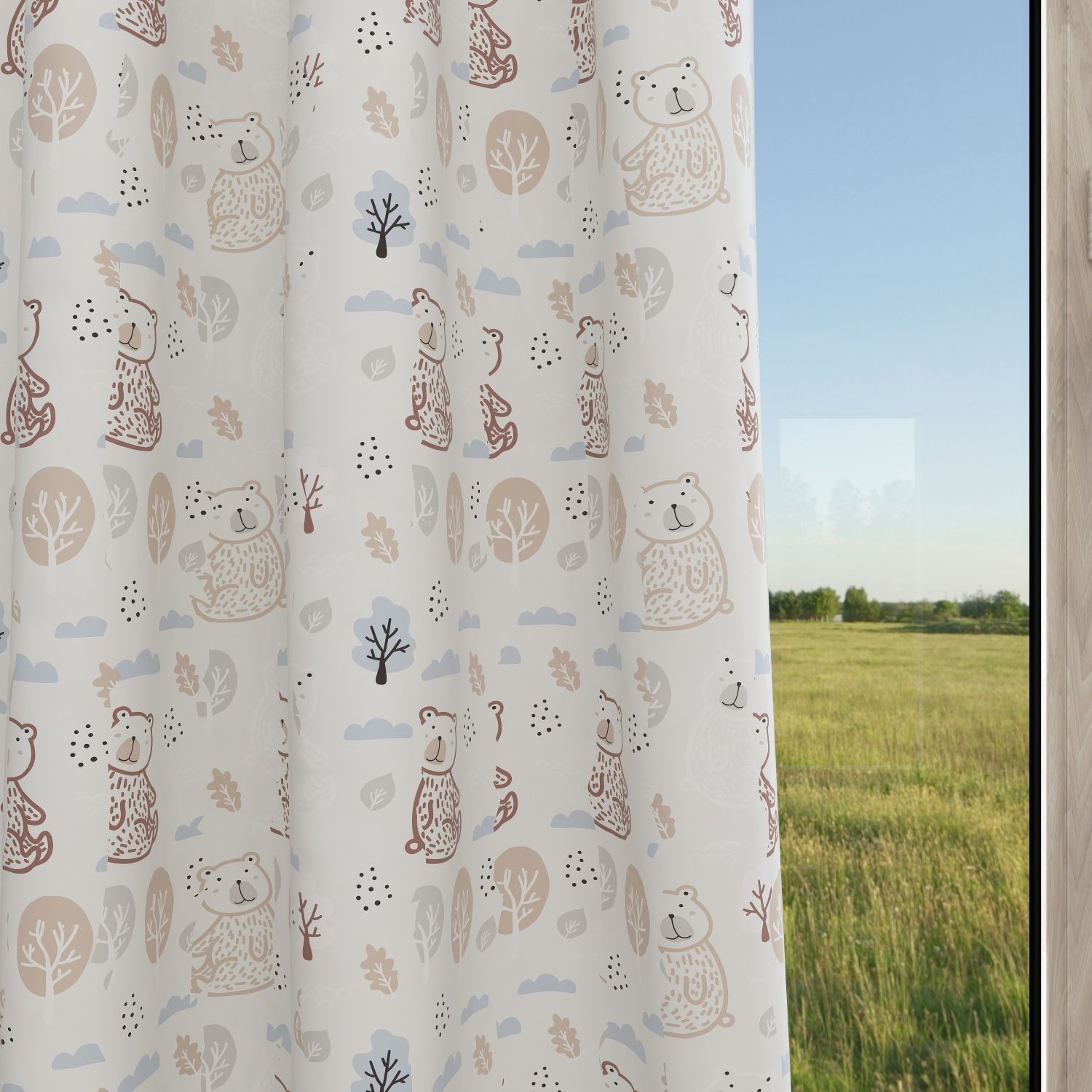 Bear Kids & Nursery Blackout Curtains - Bear Sanctuary