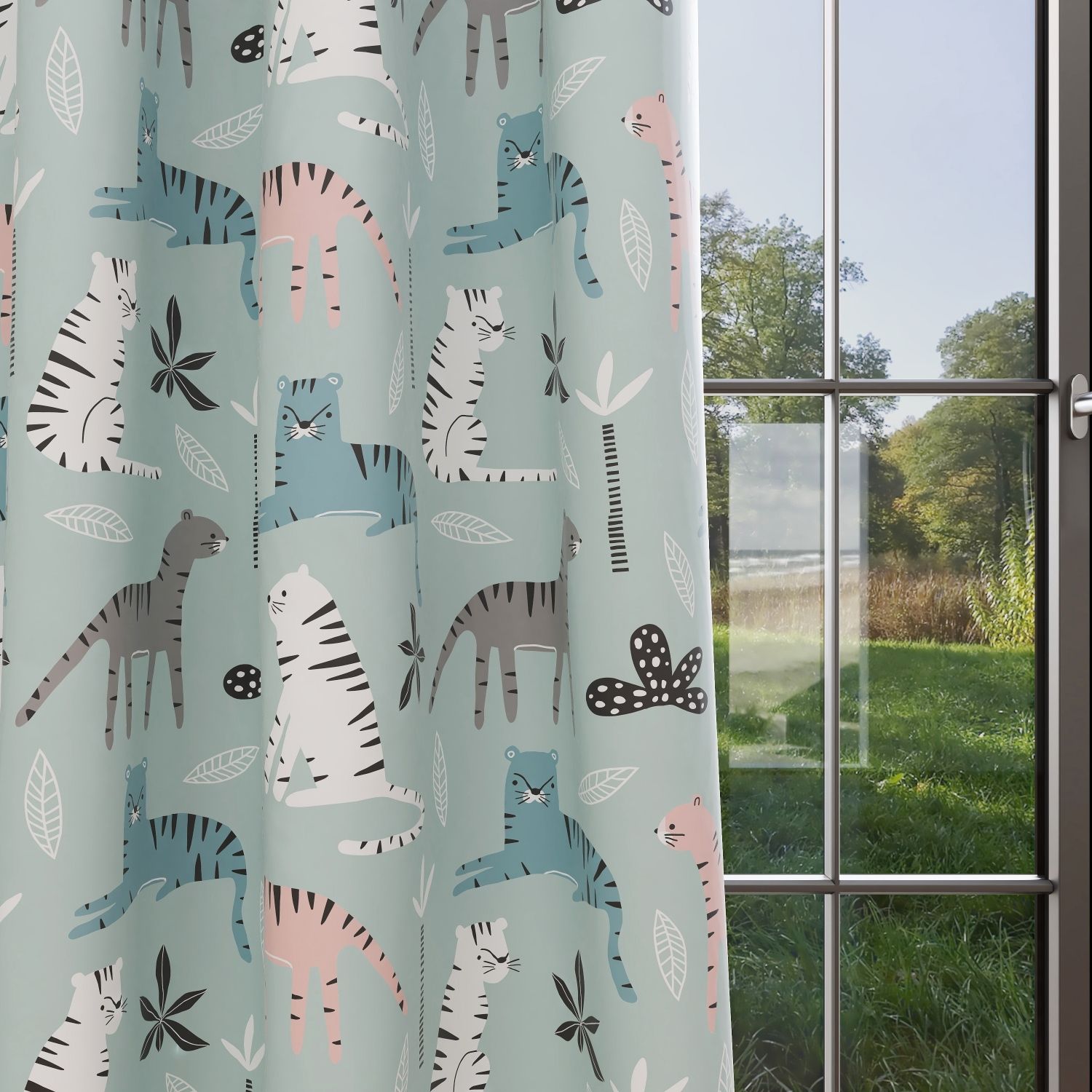 Tiger Kids & Nursery Blackout Curtains - Big Catty-tude