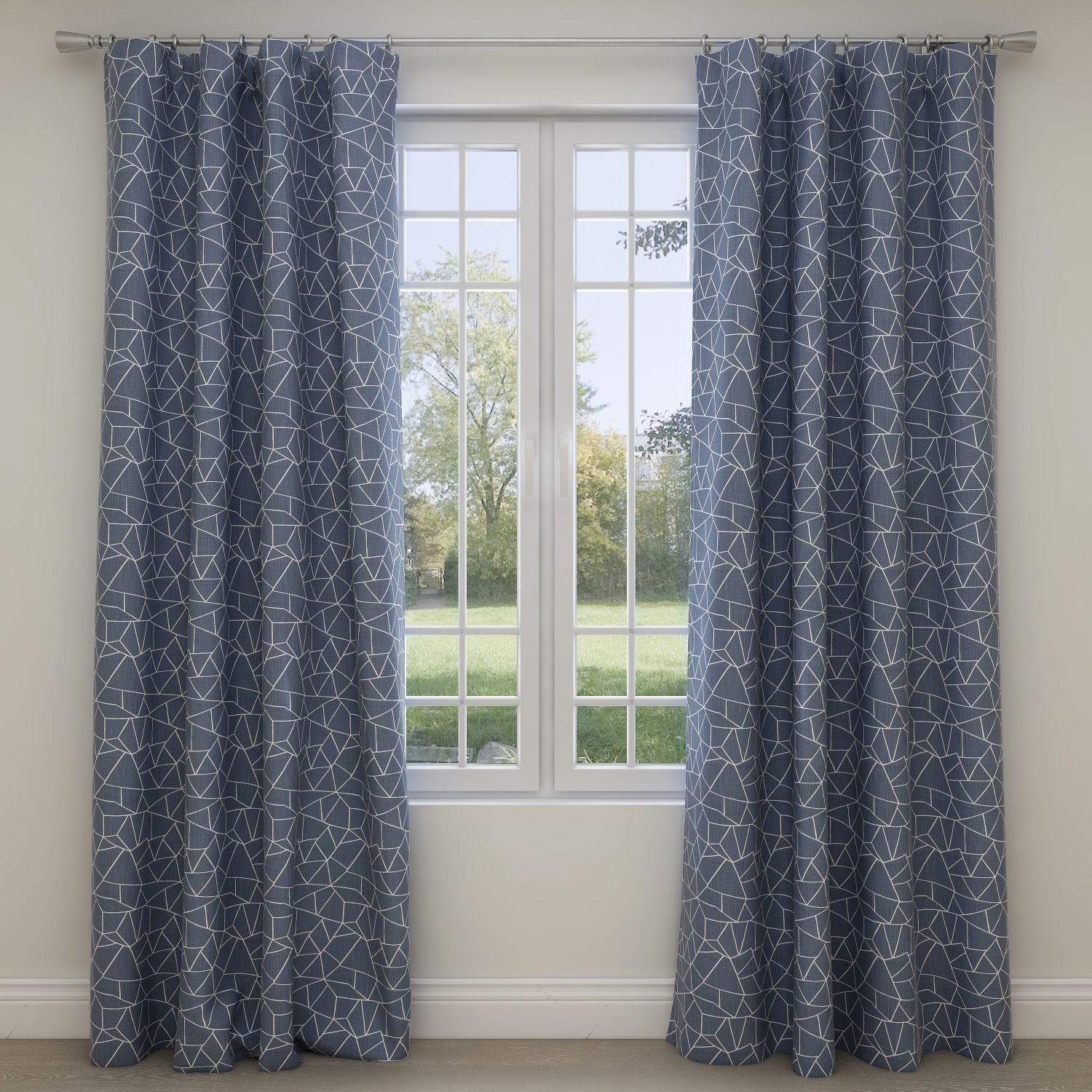 Cut Glass Italian Denim Kids Curtains