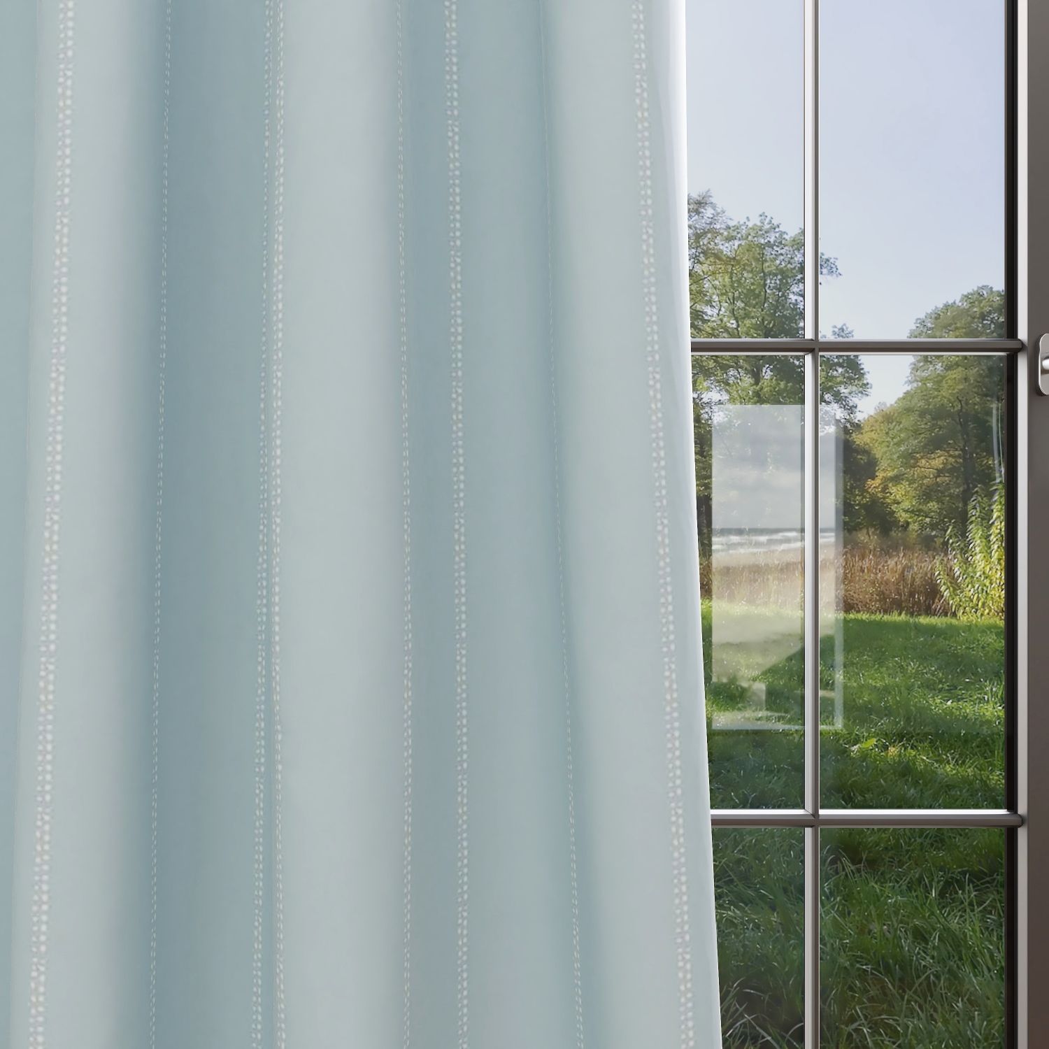 Carlo Spa Blue Kids Curtains