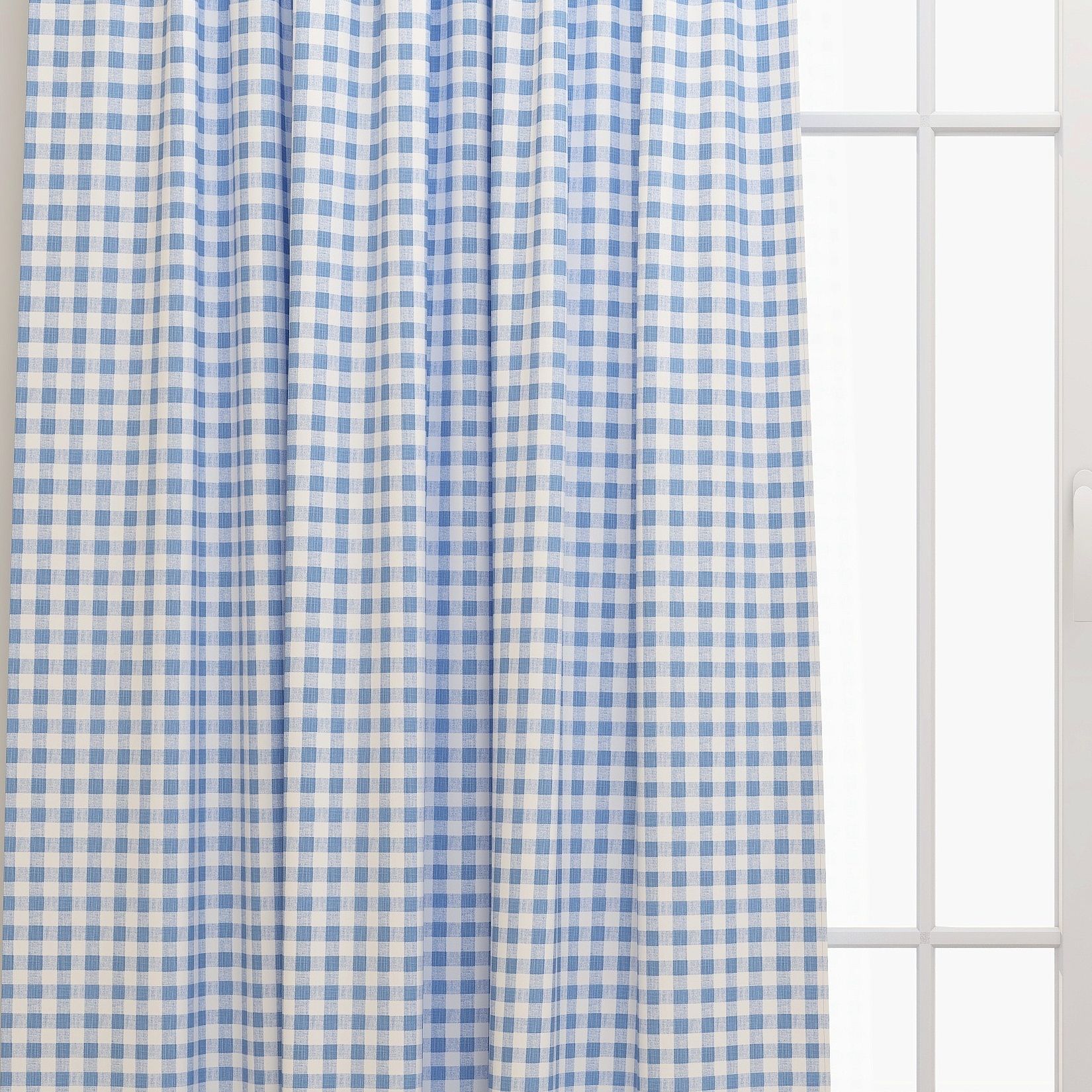 Buffalo Plaid Chill Slub Canvas Kids Curtain