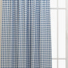 Buffalo Plaid Italian Denim Slub Canvas Kids Curtains