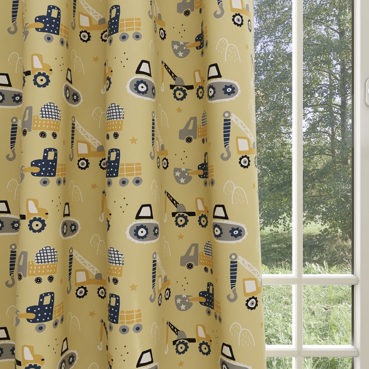 Constructions Kids & Nursery Blackout Curtains - Build It Up