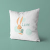 Bunny Throw Pillows | Set of 3 |  Live, Laugh, Love | For Nurseries & Kid's Rooms