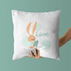 Bunny Throw Pillows | Set of 3 |  Live, Laugh, Love | For Nurseries & Kid's Rooms