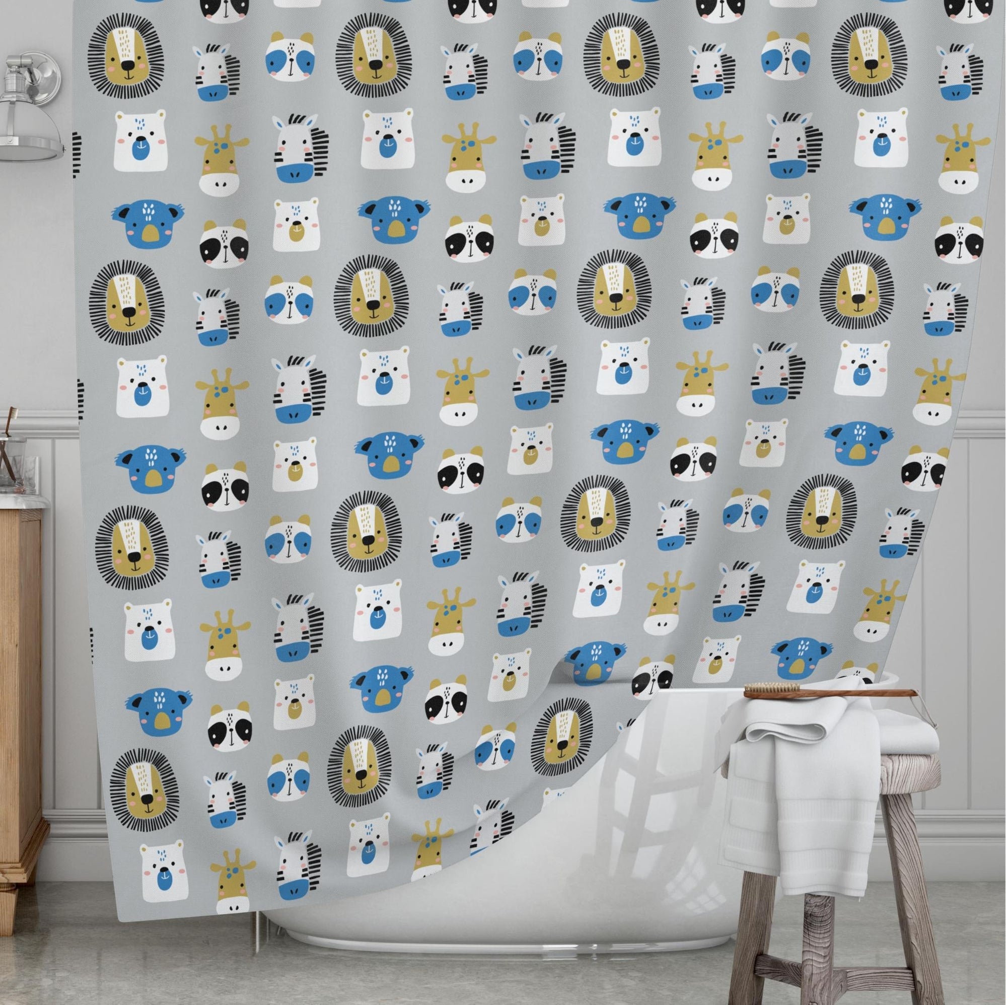 Zoo Kids' Shower Curtains - Wild and Free